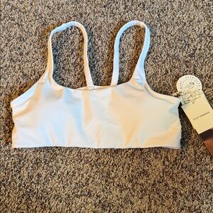Vuori White Sports Bra